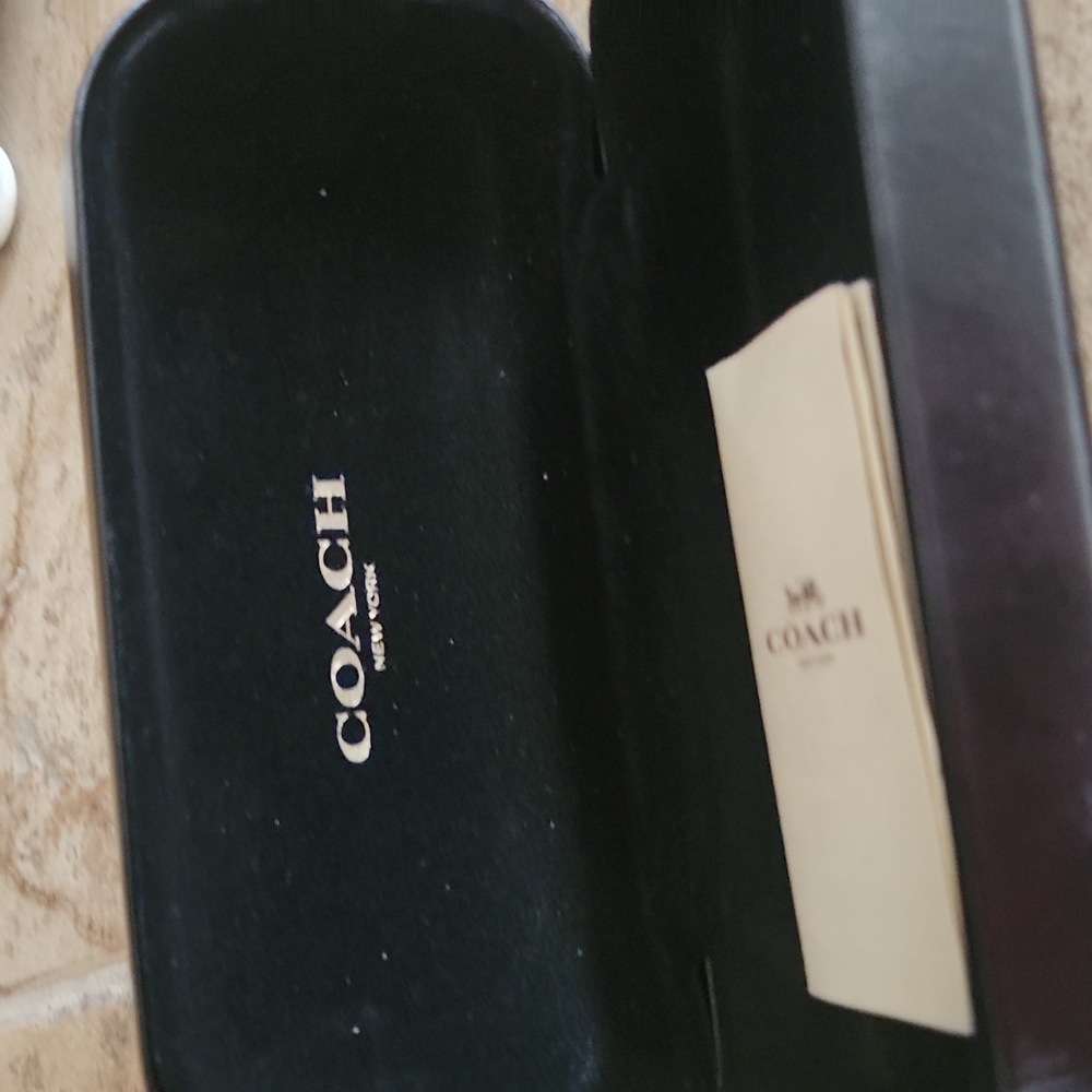 Coach Hard Black Eyeglass Case - Picture 3 of 7